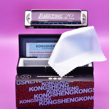 将图片加载到图库查看器，Kongsheng Amazing 20 Deluxe diatonic harmonica