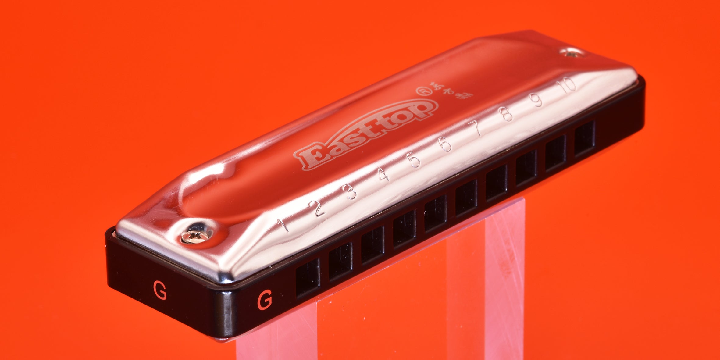 Harmonica Tombo Aero Reed En Sol Majeur - 10 Trous, Corps Aluminium, Plaques Laiton, Son Clair
