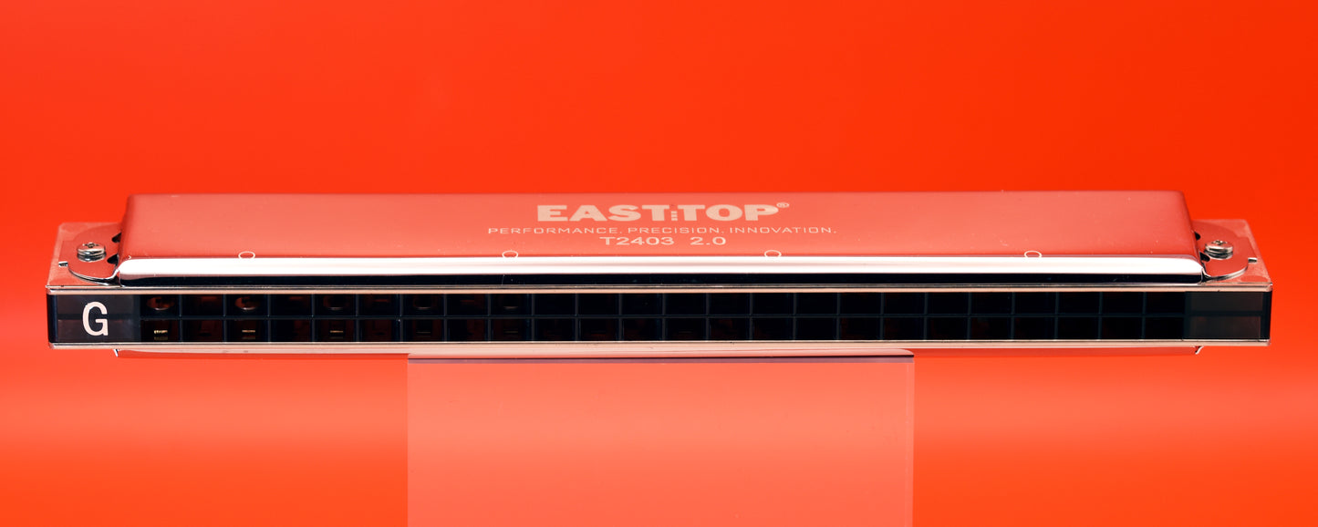Easttop Tremolo harmonica T2403 and T2403-02 available in C, D and G keys