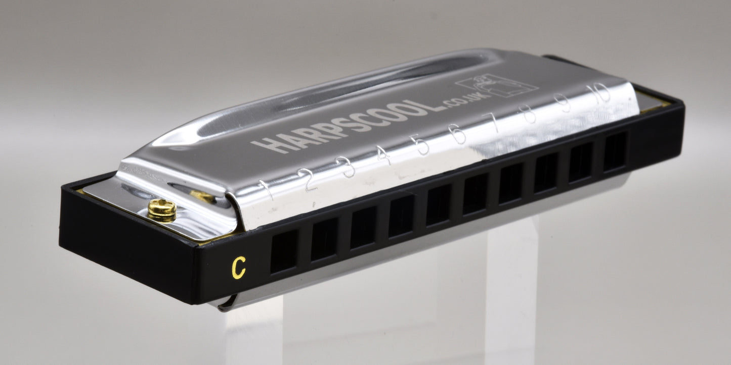 HarpsCool Harmonica in key of C - beginners 10 hole diatonic