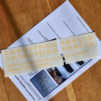 Self adhesive Vinyl Key Stickers